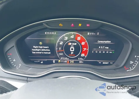 2018 Audi Sq5 3.0T Premium Plus из США, поврежденный, VIN WA1A4AFYXJ2169180